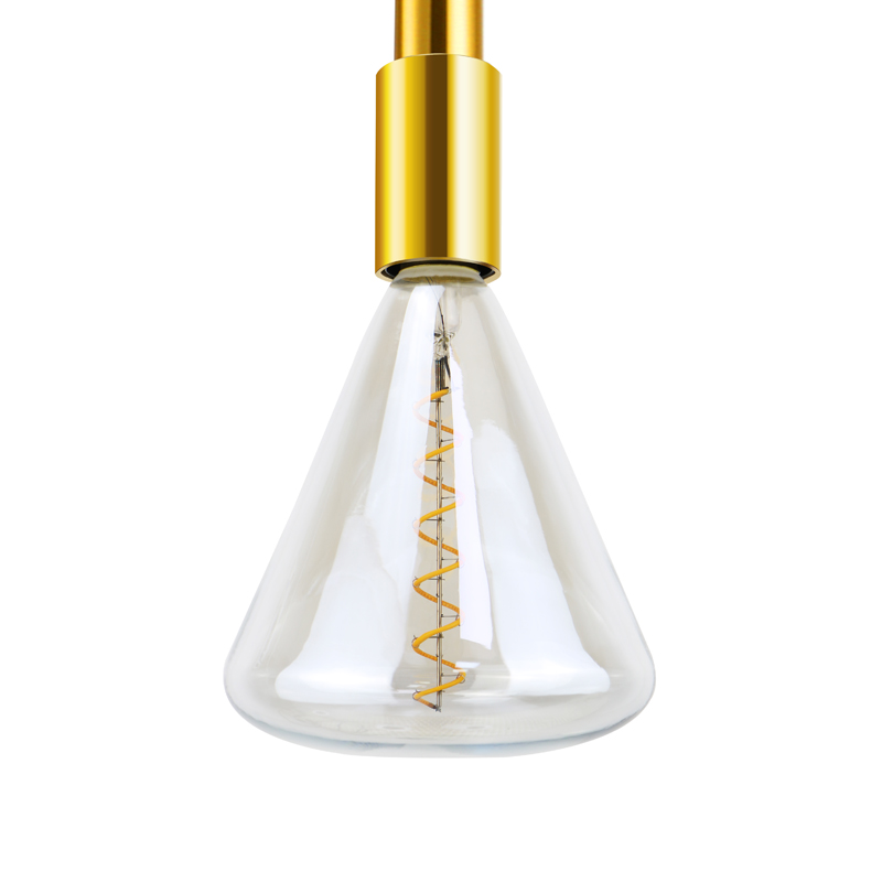 TITA Aqua blue factory Triangle 4 wat led spiral filament light